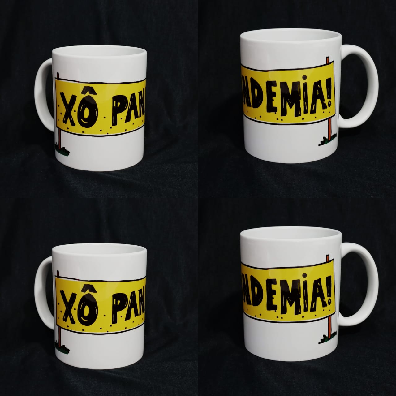 caneca xô pandemia